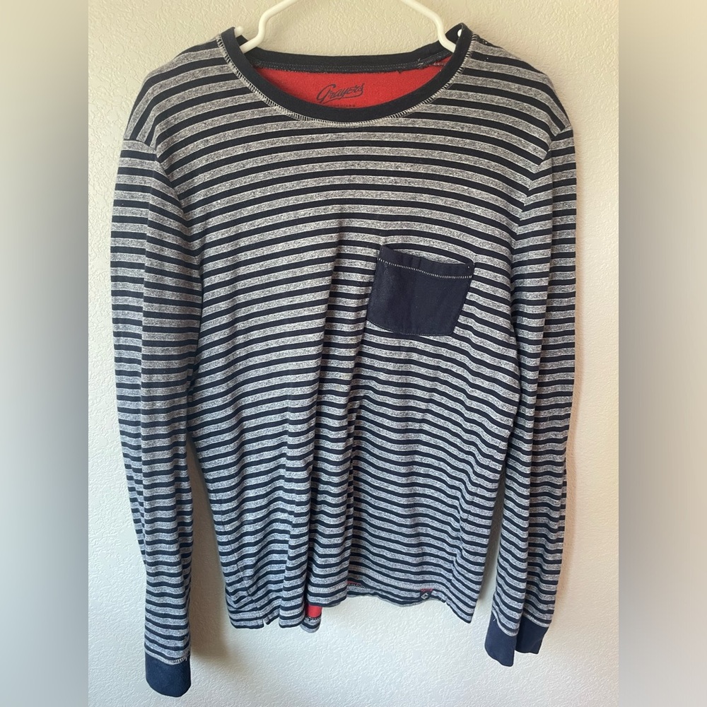 Grayers Long Sleeve Stripped Shirt